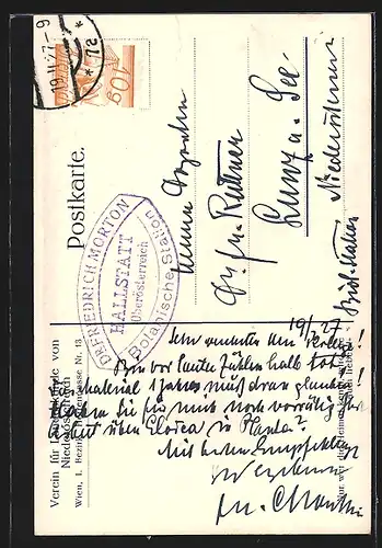 Künstler-AK Horn, Blick auf die Piaristenkirche