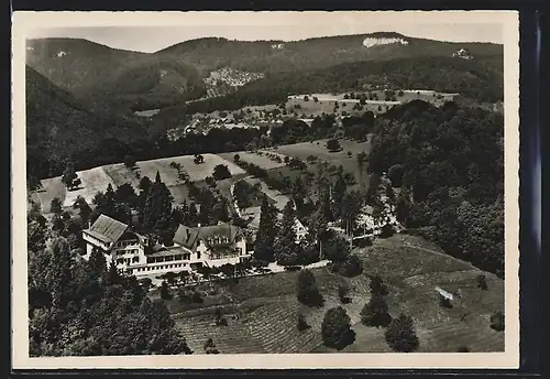 AK Liestal, Solbad Bienenberg aus der Vogelschau