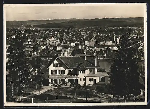 AK Aarau, Erholungsheim Bethesda, Ortsansicht aus der Vogelschau