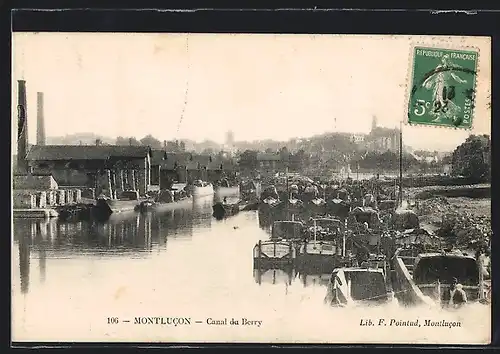 AK Montlucon, Canal du Berry, Dampfer