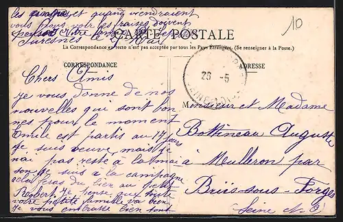 AK Suresnes, L`écluse, Lastkähne an der Schleuse