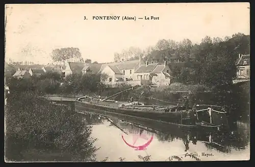 AK Fontenoy, Le Port, Dampfer