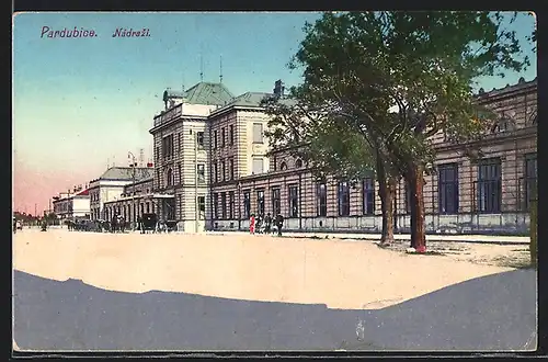 AK Pardubice, Nadrazi, Bahnhof
