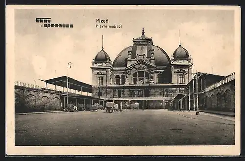 AK Plzen, Hlavni nadrazi, Bahnhof