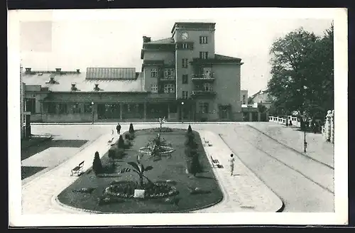 AK Rokycany, Platz vor dem Bahnhof