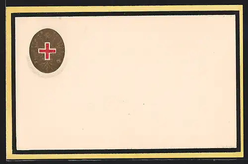 Präge-AK Rotes Kreuz Nr. 19: Wappen der Offiziellen Kriegsfürsorge