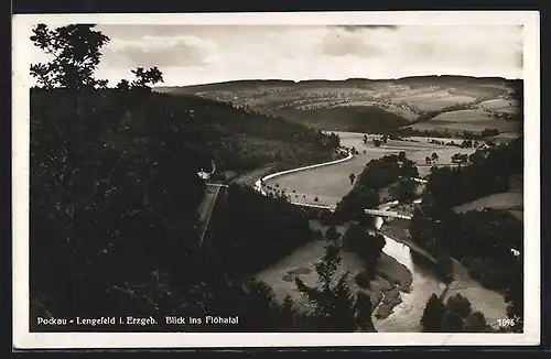 AK Pockau-Lengefeld i. Erzgeb., Blick ins Flöhatal