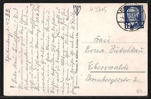 AK Scheibenberg i. Erzgeb., Blick auf den Ort