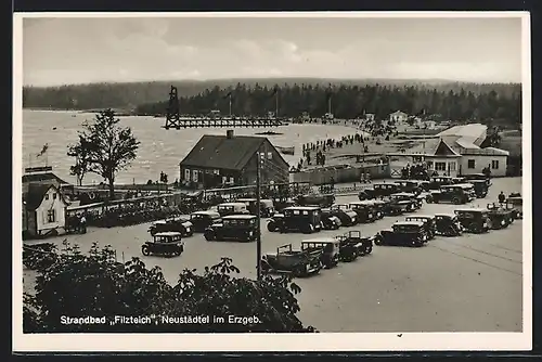 AK Neustädtel im Erzgeb., Strandbad Filzteich