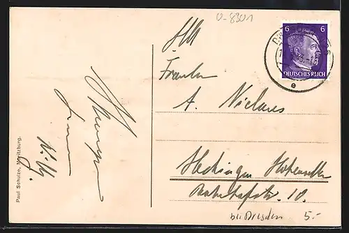 AK Weesenstein, Ortsansicht mit Fluss