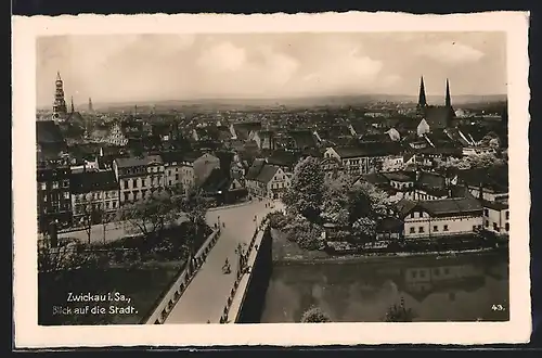 AK Zwickau i. Sa., Blick auf die Stadt