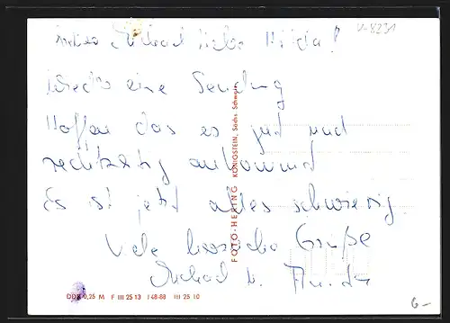 AK Zinnwald-Georgenfeld /Ost-Erzgebirge, Café-Restaurant Zinnwaldstübl, Innenansicht