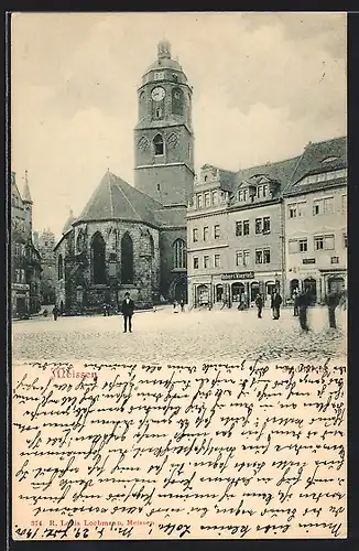 AK Meissen, an der Stadtkirche