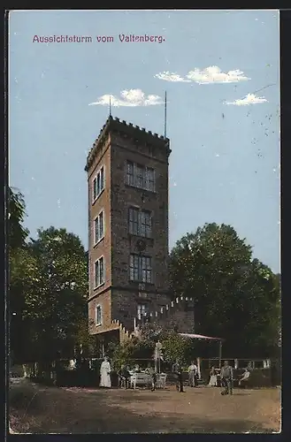 AK Valtenberg, Aussichtsturm mit Gasthaus