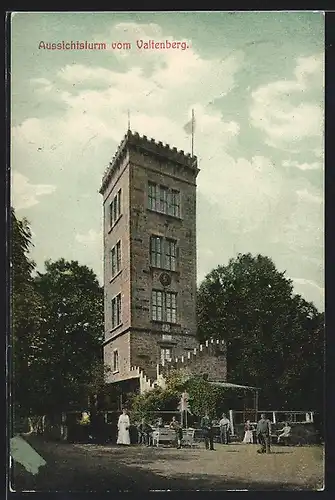 AK Neukirch, Gasthaus und Aussichtsturm auf dem Valtenberg