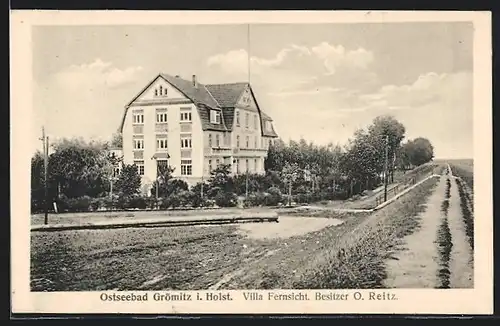 AK Grömitz i. Holst., Hotel Villa Fernsicht von O. Reitz