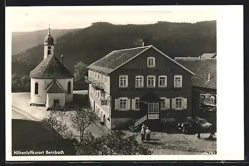 AK Bernbach / Herrenalb, Gasthaus & Pension zum Bären, Bes. Fr. Besch