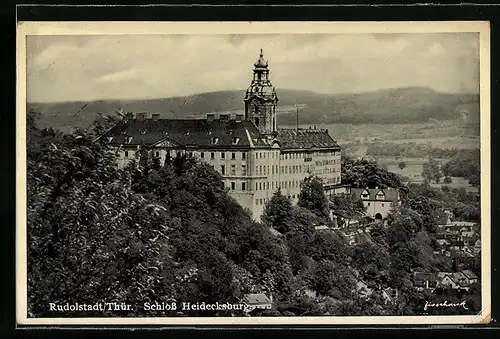 AK Rudolstadt in Thüringen, das Schloss Heidecksburg
