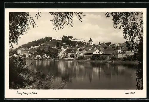 AK Burglengenfeld, Ortstotale vom Ufer aus