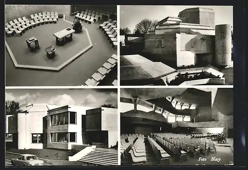 AK Oberwart, vier Ansichten von der Osterkirche