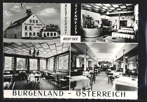 AK Rust am See im Burgenland, das Restaurant Sifkovits, in den Gasträumen, an der Bar