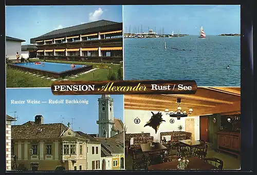 AK Rust am See, Pension Alexander, am Schwimmbad, im Speiseraum