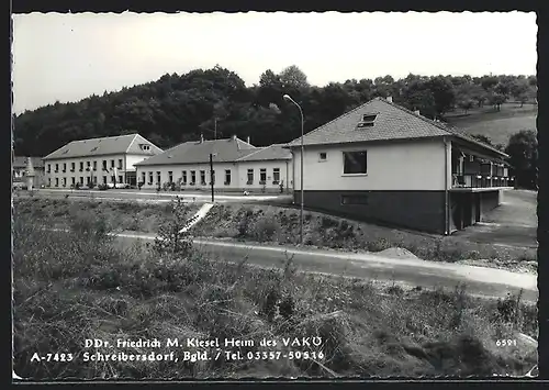 AK Schreibersdorf im Bgld., Ddr. Friedrich M. Kieselheim des VAKÖ
