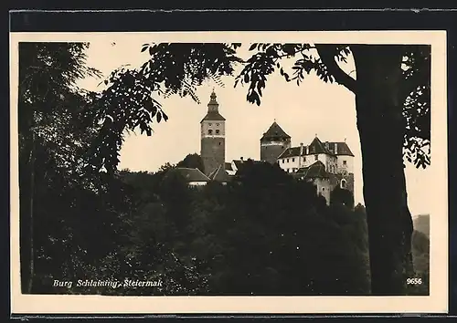 AK Schlaining, Steiermark, Blick zur Burg