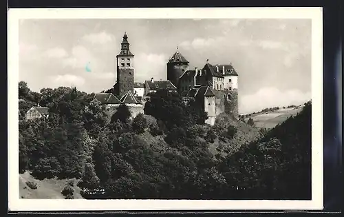 AK Schlaining im Burgenland, Blick zur Burg