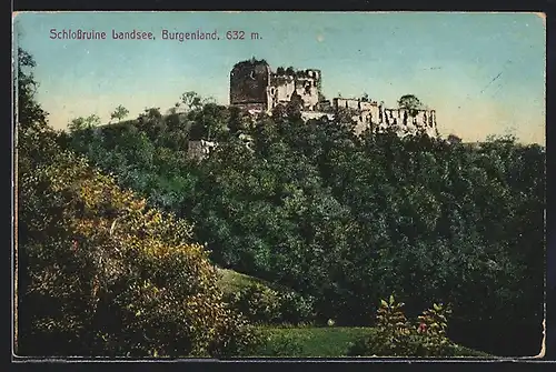 AK Landsee im Burgenland, unter der Schlossruine