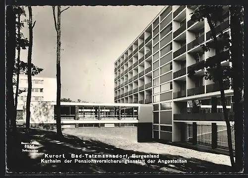 AK Bad Tatzmannsdorf im Bgld., an der Sonderheilanstalt der Pens. Vers. Anst. der Angestellten