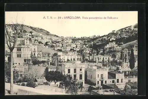 AK Barcelona, Vista panorámica de Vallcarca