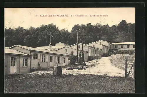 AK Clermont-en-Argonne, Le Préventorium, Pavillons de Droite