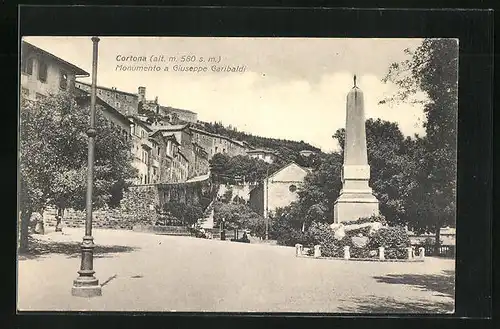 AK Cortona, Monumento a Giuseppe Garibaldi