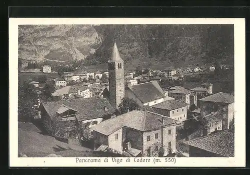 AK Vigo di Cadore, Teilansicht mit Kirche