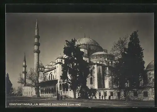 AK Constantinople, la Mosquée Suleymanié