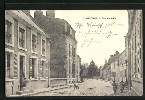 AK Sissonne, Rue de Ville