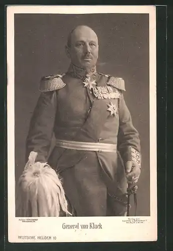 AK General von Kluck in Uniform, Heerführer