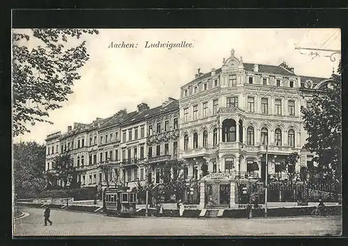 AK Aachen, Restaurant Jean Breucker in der Ludwigsallee