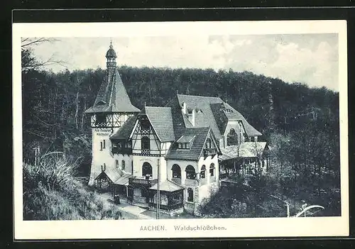 AK Aachen, Blick auf das Waldschlösschen