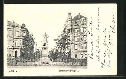 AK Aachen, Hansemann-Denkmal