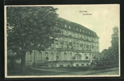 AK Aachen, Blick zum Palast-Hotel Quellenhof