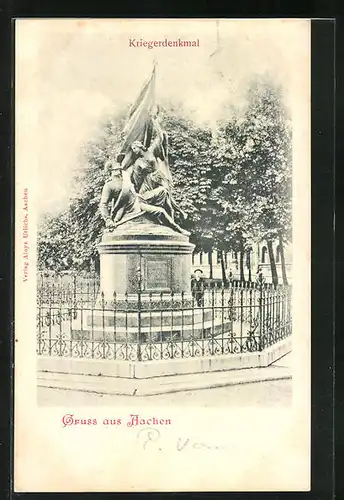 AK Aachen, Kriegerdenkmal