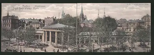 Klapp-AK Aachen, Partie am Elisenbrunnen