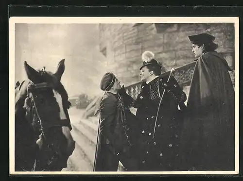 AK Maria Stuart-Film Das Herz der Königin, die Königin auf der Treppe zum Schloss