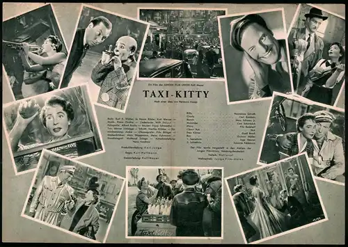 Filmprogramm DNF, Taxi - Kitty, Hannelore Schroth, Carl Raddatz, Regie Kurt Hoffmann