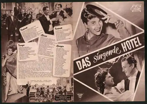 Filmprogramm DNF, Das singende Hotel, Ursula Justin, Hans Söhnker, Regie Geza von Cziffra
