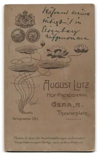 Fotografie August Lutz, Gera, Portrait Herr im modischem Jacket