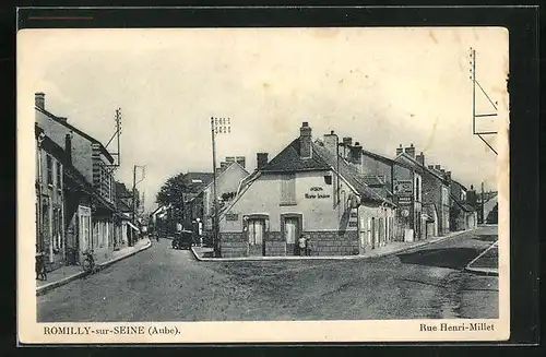 AK Romilly-sur-Seine, Rue Henri-Millet