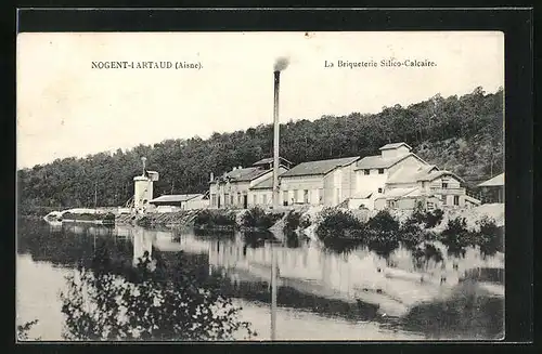 AK Nogent-l`Artaud, La Briqueterie Silico-Calcaire